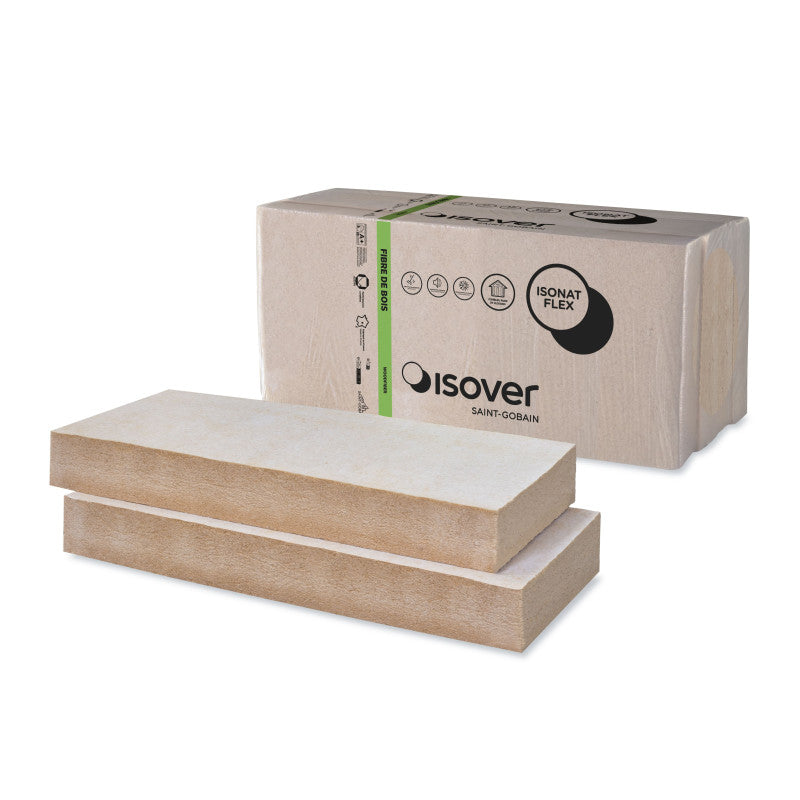 Panneau fibre de bois Isonat Plus 55 H Isover 160mm