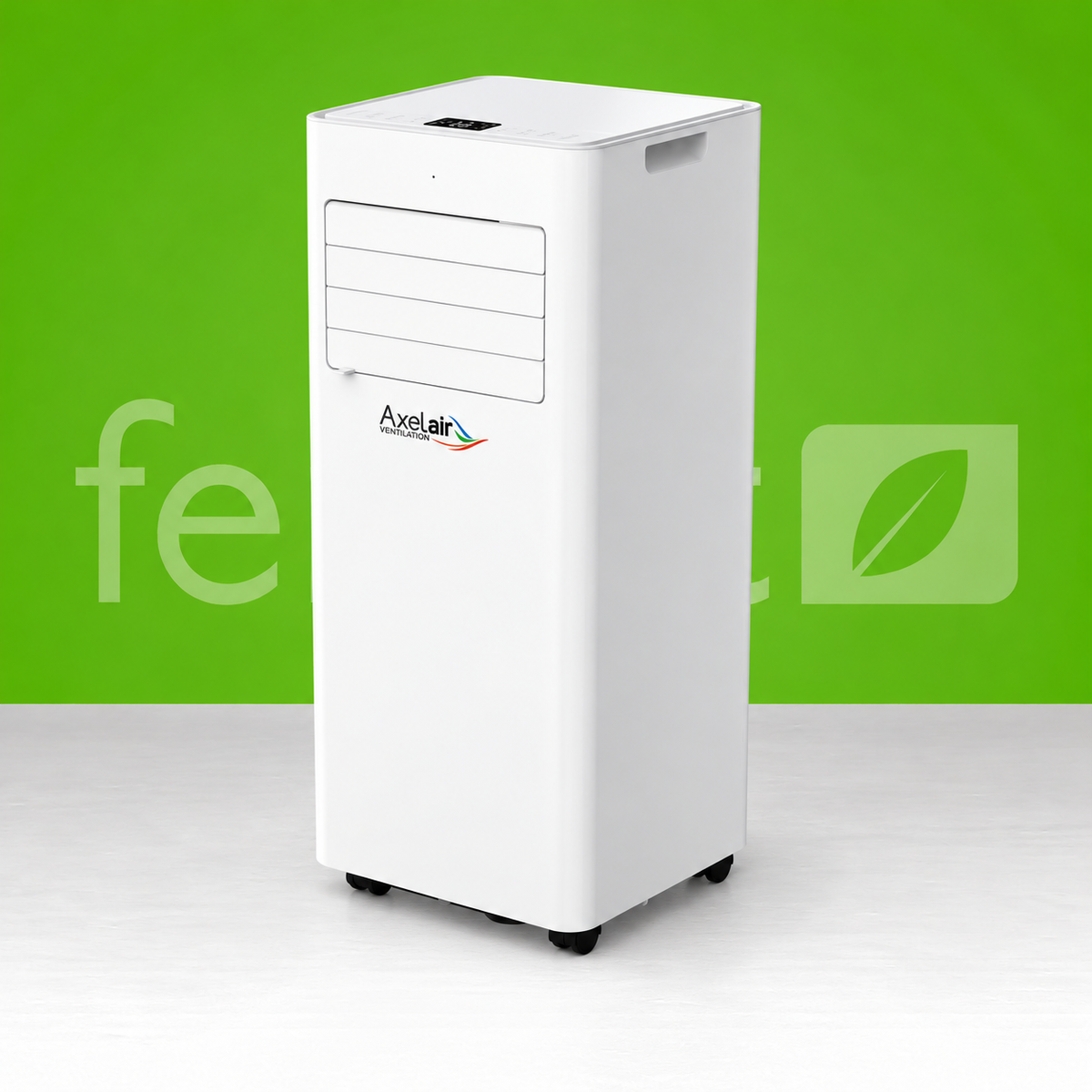 Climatiseur mobile monobloc CryoBreeze Axelair 2,6 kW sur roues pivotantes avec télécommande
