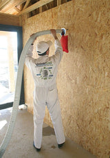 Soufflage ouate de cellulose UNIVERCELL Soprema combles perdus rénovation énergétique