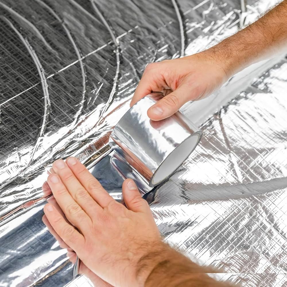 Adhésif alu Rockwool vue détail rouleau