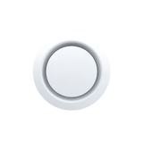 Bouche de ventilation plastique diamètre 125 sans manchette