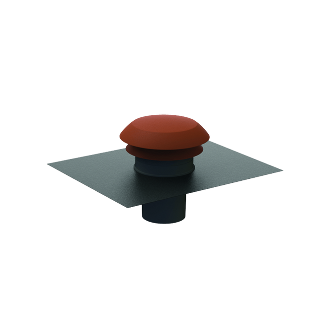 Chapeau de toit plastique diamètre 160 finition tuile