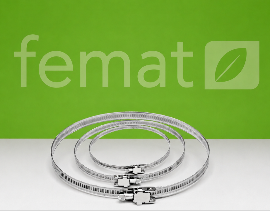 Collier plat aluminium diamètre 50 à 225 pour gaine ventilation