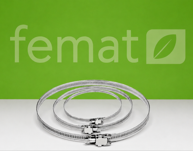Collier plat aluminium diamètre 50 à 225 pour gaine ventilation