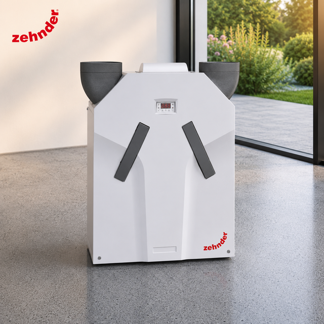 VMC double flux Zehnder ComfoAir 350 haute performance pour ventilation et recuperation de chaleur