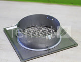 Grille de ventilation design carrée Zehnder Torino 125 inox