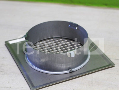Grille de ventilation design carrée Zehnder Torino 125 inox