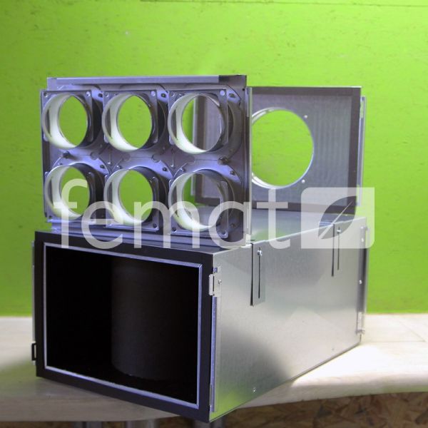 Caisson silencieux de répartition largeur 320 mm