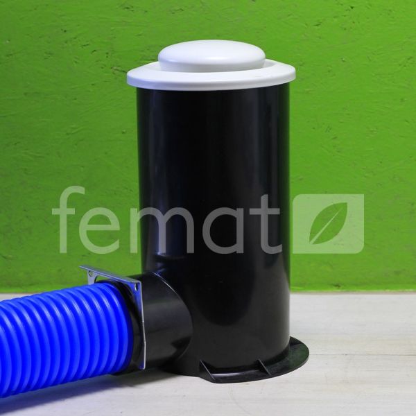 Boîtier TVA latéral plastique 75 mm pour bouche de ventilation