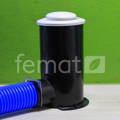 Boîtier TVA latéral plastique 75 mm pour bouche de ventilation