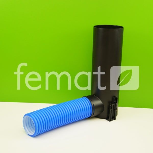 Boîtier de raccordement plastique PEHD 90/400 pour ventilation