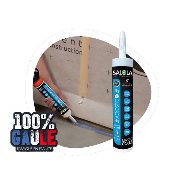 Mastic AEROSTIC 310 ml pour étanchéité à l’air