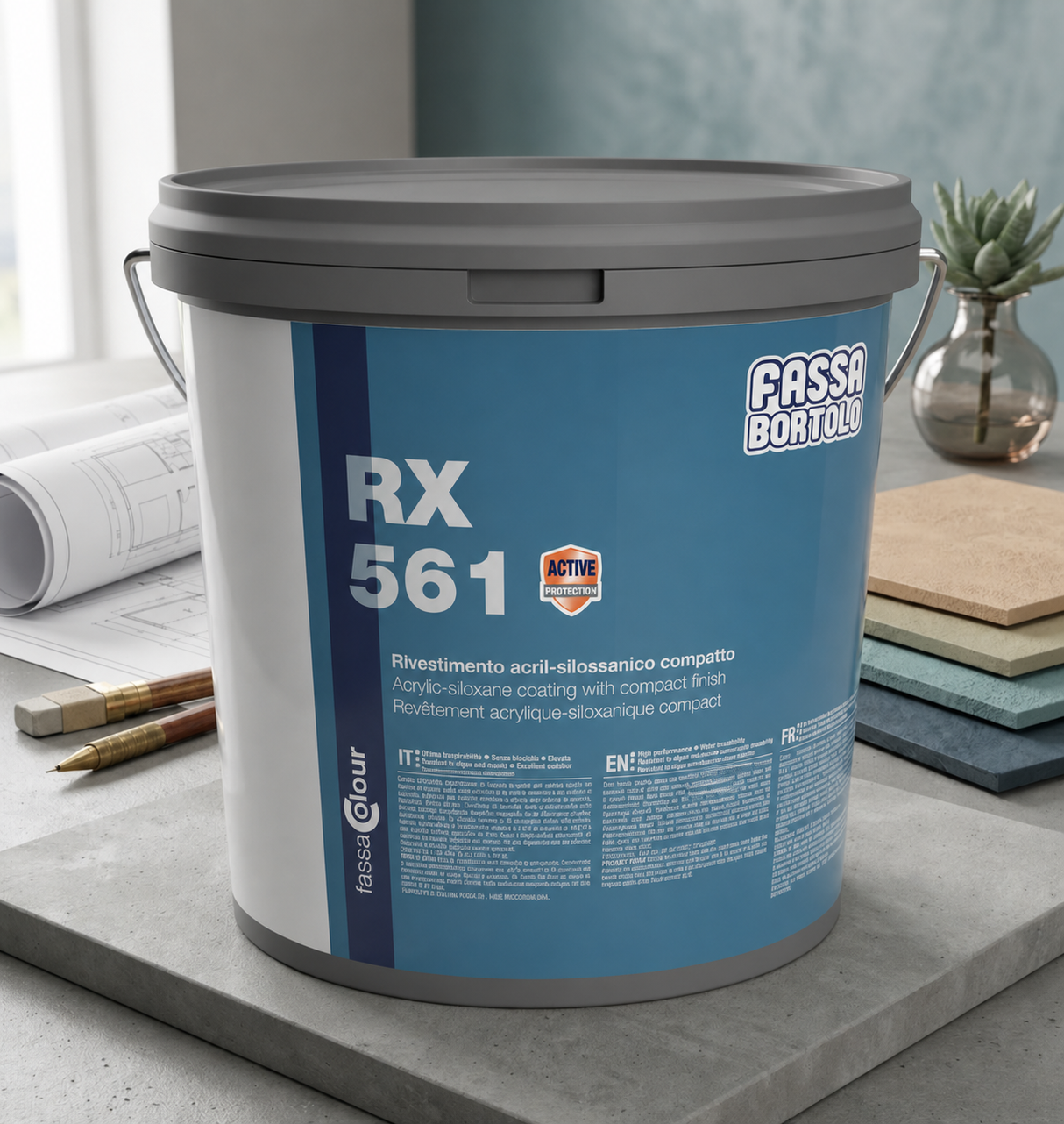 Revêtement acryl-siloxanique RX 561 Fassa