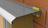 Profilé de couronnement Isocover aluminium MDB Profil vue détail pour finition de façade ITE