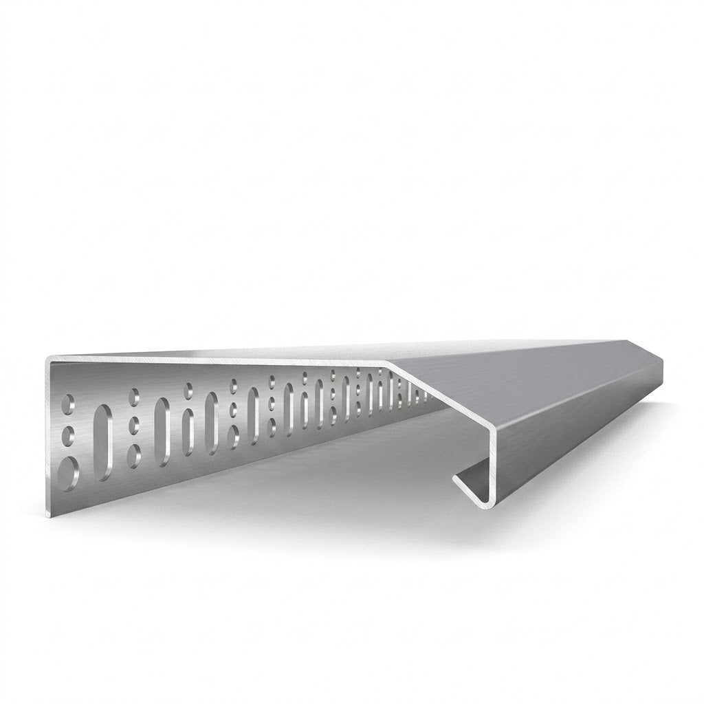 Profilé de couronnement Isocover aluminium MDB Profil pour protection du haut de mur en façade ITE