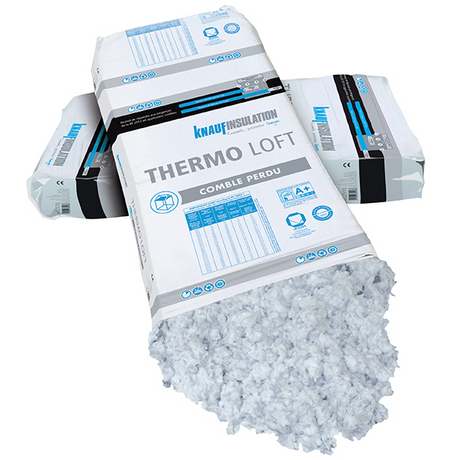 Laine de verre à souffler Thermoloft pour combles perdus