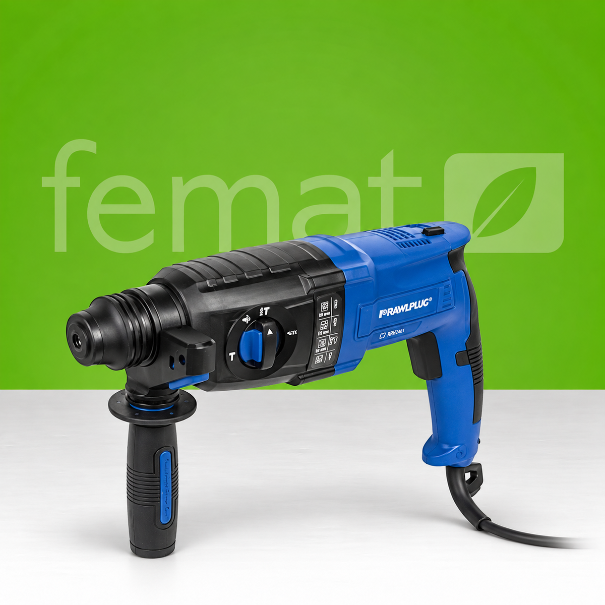 Marteau perforateur filaire SDS-plus Rawlplug R-PRH-26850 850 W avec poignée et coffret
