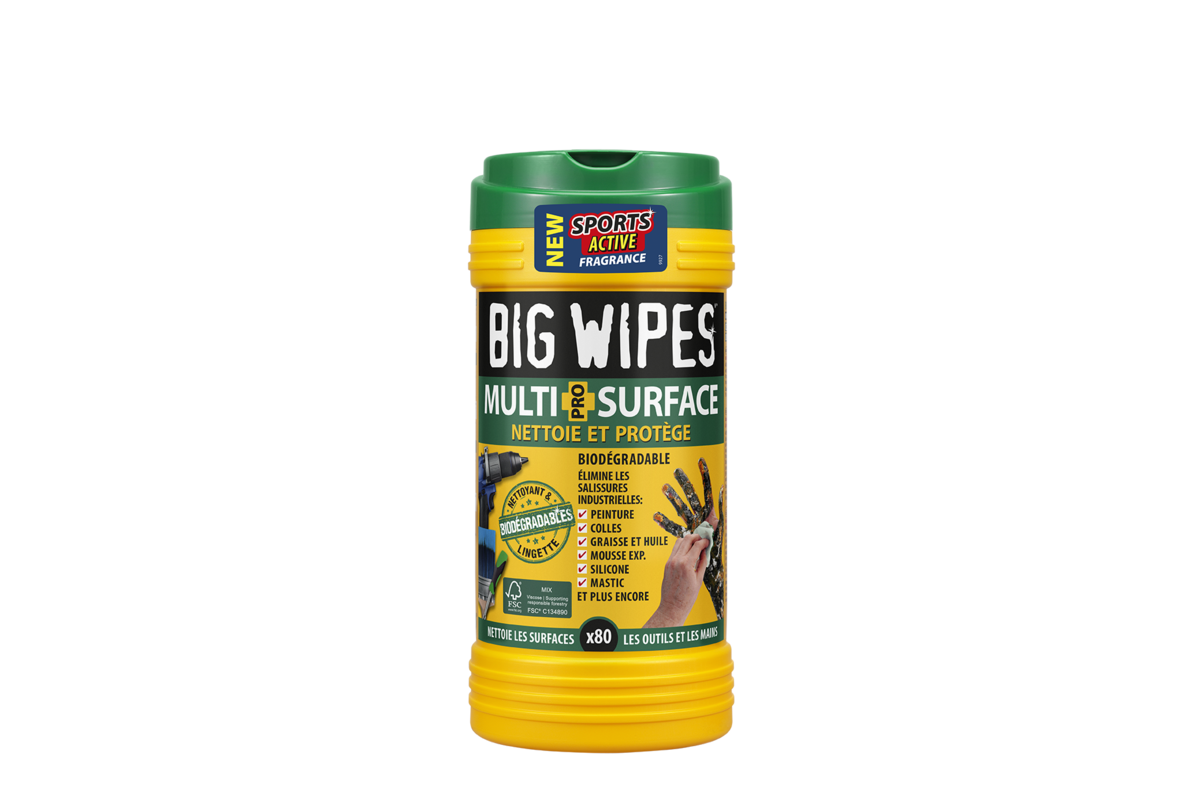 Lingettes BigWipes bio multi-surfaces x 80