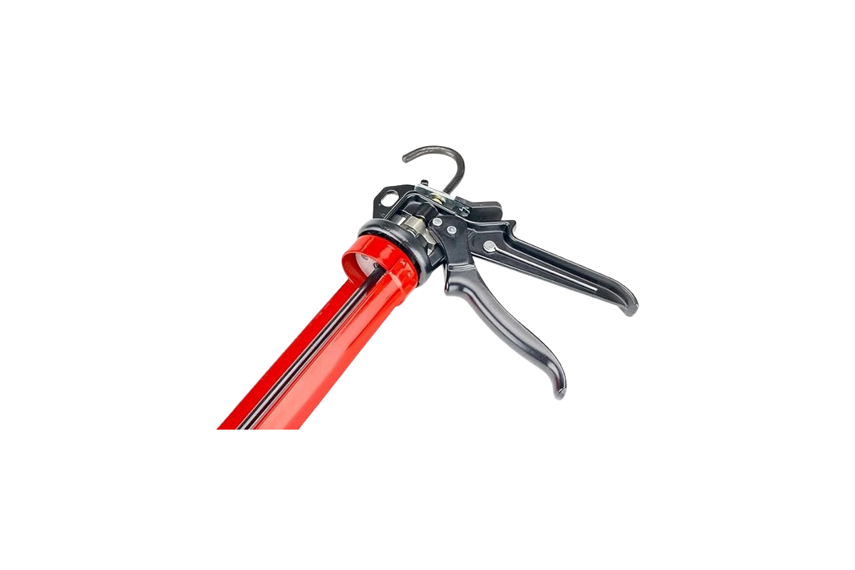 Pistolet a cartouche Outil Parfait 310 ml vue detail pour application de mastic colle en facade