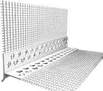 Profilé linteau goutte d'eau PVC entoilé MDB Profil pour finition ITE sous fenêtre