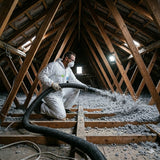 Soufflage de laine de roche Jetrock 2 Rockwool en combles perdus
