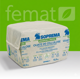Ouate de cellulose à souffler CRISTAL Soprema sac 12,5 kg isolation combles perdus