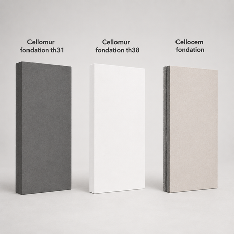 Panneau isolant CELLOCEM ULTRA Hirsch soubassement 1200x600 130+8 mm R=4,15