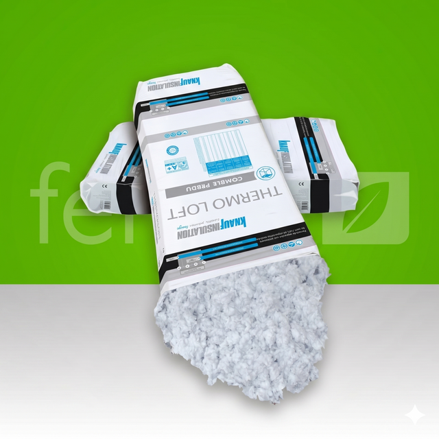 Knauf Thermoloft pour l’isolation des combles perdus
